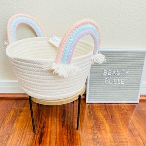 Target rainbow rope storage basket